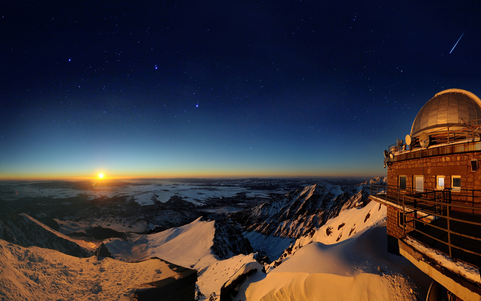 Nacht auf der Lomnitzer Spitze