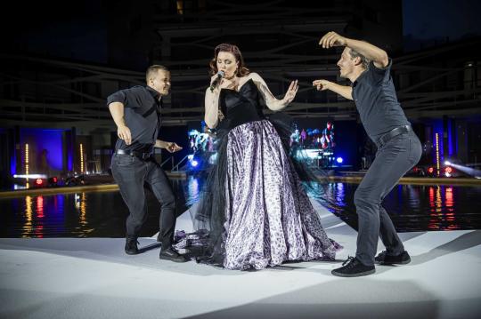 Konzert der Band IMT Smile bei der Sommereröffnung in Bešeňová