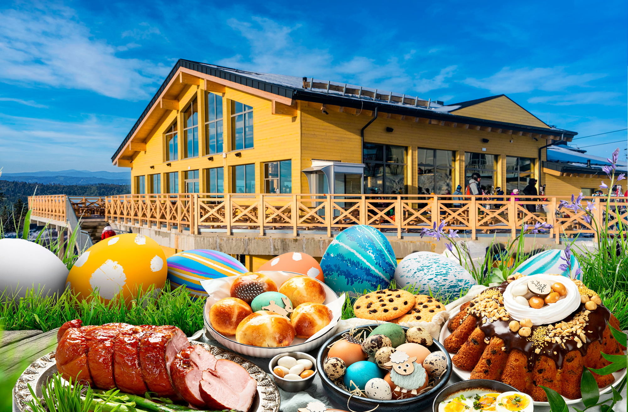 BRUNCH  WIELKANOCNY W RESTAURACJI KUFLONKA NA POZIOMIE 1000M