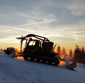 Przejażdżka ratrakiem pełna wrażeń