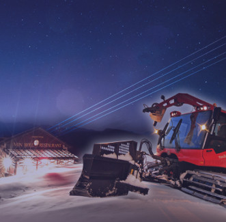 Snow groomer dining