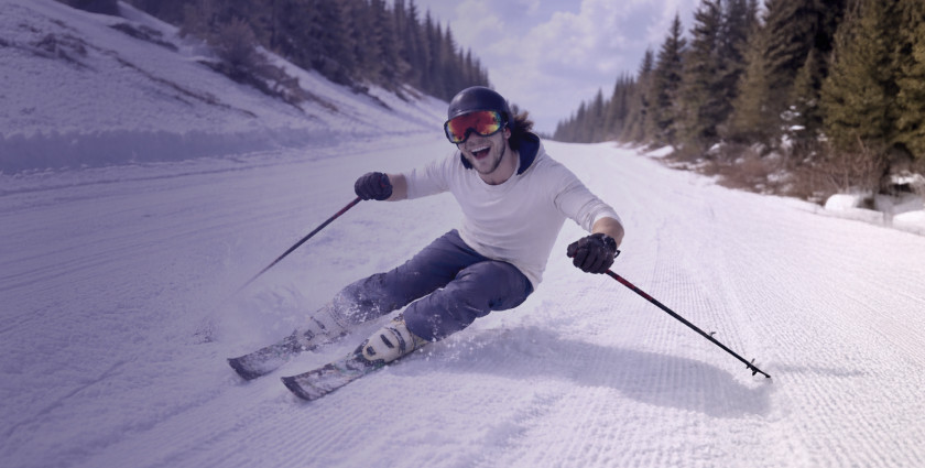 This is spring skiing