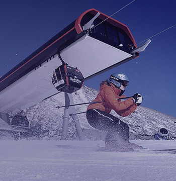 Winter auf Skiern