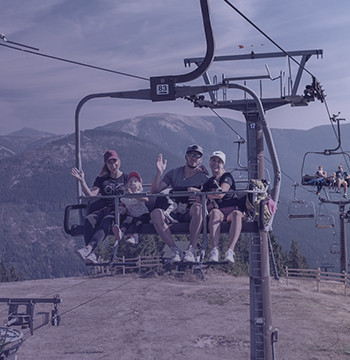 Ride a chairlift to the peaks