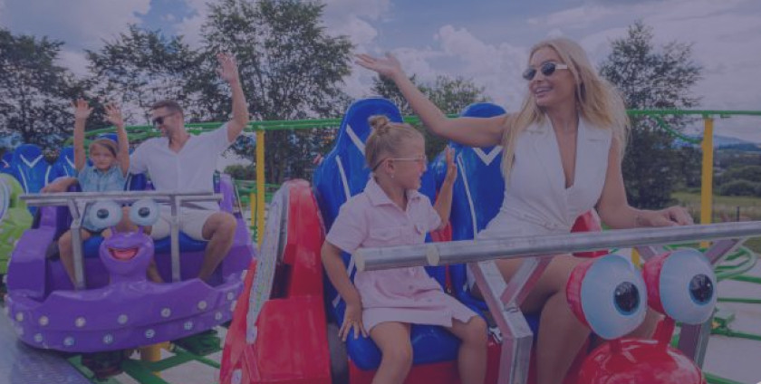 New! FUN PARK Bešeňová – a brand-new amusement park with merry-go-rounds, attractions and animals included in water park admission tickets.